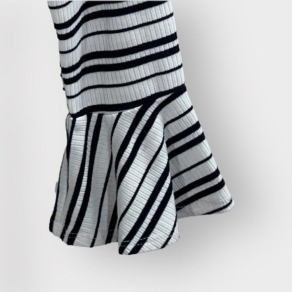 Abercrombie Striped Bodysuit Angel Sleeve Boho Small - Picture 4 of 10